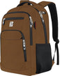 Volher Laptop Backpack,Business Travel Anti Theft Slim Durable Laptops Backpack,Water Resistant College Computer Bag for Women & Men Fits 15.6 Inch Laptop and Notebook-Brown - color: Brown, size: 15.6 Inch, style: Laptop