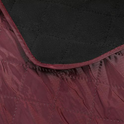 Tranqun 2 Pcs Large Waterproof Outdoor Blanket 78 x 55'' Windproof Blanket Quilted Waterproof Fleece Sandproof Foldable Warm Stadium Blankets for Camping Picnic Sporting Event Cold Weather(Dark Red) - color: Dark Red