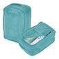 Foldable Travel Shoe Bag, Waterproof Shoe Pouches Organizer with Handle Travel Packing Cubes -Fitting for Storing (Sneakers/Sandals/Fitness Shoes) 2 Pcs & Light Blue - color: Light Blue