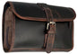 RUSTIC TOWN Leather Hanging Toiletry Bag for Men - Travel Shaving Dopp Kit - Bathroom Shower Toiletries Organizer - Leather Makeup Cosmetic Bag for Women - color: Walnut Brown