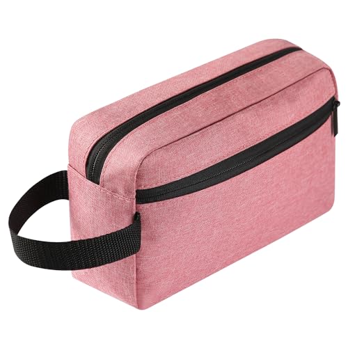 Icramsy Travel Toiletry bag Toiletry bag for women men Hanging Cosmetic bag Travel accessories for Women Men (Dusky pink) - color: Dusky pink