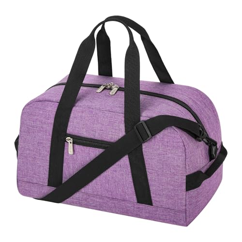 Apenze Small Gym Bag 14 inch lightweight Carry On Mini Duffel Bag for Travel Sport - Lavender Purple - color: Lavender Purple