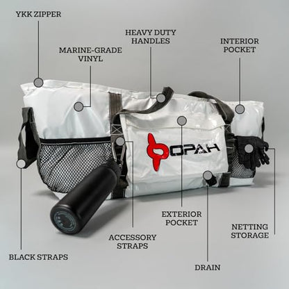 Opah Gear Fathom 5 Insulated Fish Kill Cooler Bag for Yellowtail, 58' L x 18' W x 24' H, Heavy Duty, Marine-Grade Vinyl, UV Resistant, Camping & Fishing - style: Fathom 5 - 58'l X 18'w X 24'h