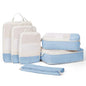 Narwey 6 Set Compression Packing Cubes for Travel, Lightweight Expandable Luggage Organizer Bags, Durable Space Saver Bags (Blue) - color: Blue