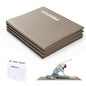 PROIRON Foldable Yoga Mat 0.24"/0.16" for Home Workout & Travel, Non Slip Travel Yoga Mats with Carry Bag, Packable Yoga Mat for Home Gym, Pilates, Fitness,Stretching - color: (0.16" PVC) Brown
