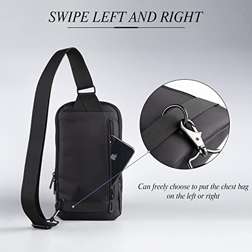 Kingsons Small Crossbody Bag Sling Bag for Men Women Waterproof Chest Pack with Anti Theft Pocket, Casual Daily Daypack Shoulder Bag for Running Travel Cycling Hiking - color: Ks3211