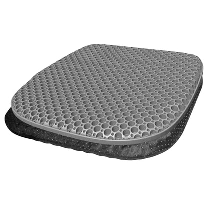 EVEME Large Gel Seat Cushion for Long Sitting with Non-Slip Cover,Soft & Breathable,Seat Cushion for Chair,Car,Office,Desk Chair,Wheelchair - size: 17" x 15" x 1.2" - Gray