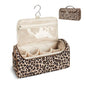Quilted Hair Tools Travel Bag, Cute Portable Organizer Case with Hanging Hook, Compatible with Dyson Airwrap Styler,Hair Curler Accessories - color: Leopard Print
