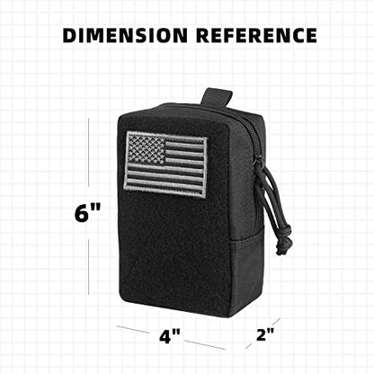 Mini MOLLE Pouch Multi-Purpose Compact Tactical Waist Bags Small Utility EDC Pouch