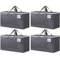 BlissTotes Large Moving Boxes and with Zippers & Handles Moving Supplies with lids, Heavy Duty Totes for Storage Bags for Space Saving, Fold Flat, Moving and Storing 93L, 4 Pack - size: 93L-4 Packs