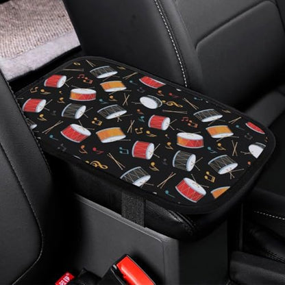 Universal Car Handrail Box Cushion Black Drum Kit, Auto Center Console Armrest Cover Pad for Comfort, Fit for Most Vehicle SUV Truck - color: Picture (64)