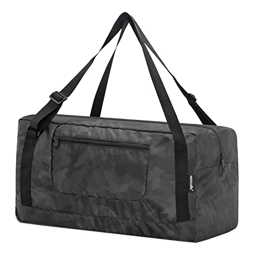 HOLYLUCK Foldable Travel Duffel Bag For Women & Men Luggage Great for Gym (midnight camo) - color: Midnight Camo, size: 30L
