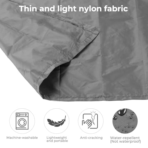 Pocket Picnic Blanket for 1-2 Persons, 43x55 in - Sandproof & Waterproof, Ultra-Light 2.5oz Travel Mat for Outdoor Beach Hiking Camping (Gray) - color: A Grey (Black Pack)