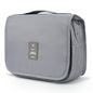 Mossio Hanging Toiletry Bag - Large Cosmetic Makeup Travel Organizer for Men & Women with Sturdy Hook - color: Grey
