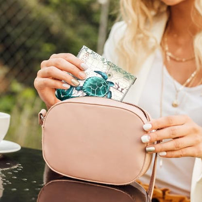 2Pcs PU Leather Small Squeeze Coin Purse Pouch Mini coin Bag Unique And Cute Wallet Cosmetic Bags Change Bag For Women Girls Men Map Turtle Pattern - color: Map Turtle Pattern