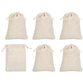 PATIKIL 8"x6" Coin Money Sacks Bag, 6Pcs Bank Deposit Change Transit Cash Bags with Drawstring Currency Gift Sacks Style 1, Beige - color: Beige, size: 8"x6"