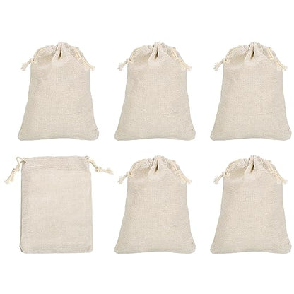 PATIKIL 8"x6" Coin Money Sacks Bag, 6Pcs Bank Deposit Change Transit Cash Bags with Drawstring Currency Gift Sacks Style 1, Beige - color: Beige, size: 8"x6"