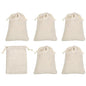 PATIKIL 8"x6" Coin Money Sacks Bag, 6Pcs Bank Deposit Change Transit Cash Bags with Drawstring Currency Gift Sacks Style 1, Beige - color: Beige, size: 8"x6"