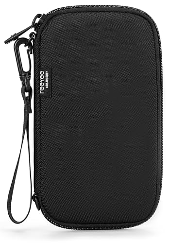 Reeyee N12 passport holder for travel family, Passport Wallet Women Men,Travel Document Organizer with Wrist Strap,840d cordura,cash wallet,RFID Blocking Travel Document Case,Cover Case Waterproof Bag