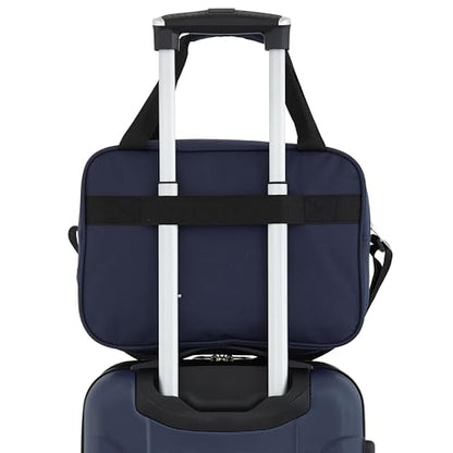 Travelers Club Chicago Hardside Expandable Spinner Luggage, Navy Blue, 3 Piece Set - color: Navy Blue, size: 3 Piece Set