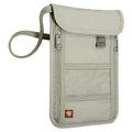 Lewis N. Clark RFID Blocking Stash Neck Wallet, Travel Pouch + Passport Holder for Women & Men, Taupe - color: Taupe