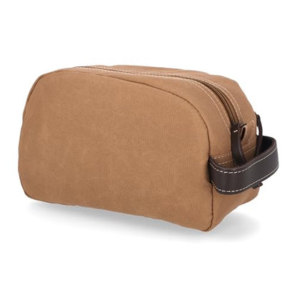 Timberland Men's Toiletry Bag Canvas Travel Kit Organizer - color: Khaki