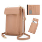 DOB SECHS Leather Passport Wallet Crossbody Phone Bag, RFID Blocking Passport Holder Credit Cards Case for Women - color: Brown-2
