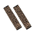 Brown Leopard Print Car Seat Belt Cover Easy to Install 2 Pack Safety Belt Cover Anti-Slip Shoulder Strap Protects Universal Auto Seat Straps for Vehicle, Truck, SUV - color: Brown Leopard Print