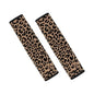 Brown Leopard Print Car Seat Belt Cover Easy to Install 2 Pack Safety Belt Cover Anti-Slip Shoulder Strap Protects Universal Auto Seat Straps for Vehicle, Truck, SUV - color: Brown Leopard Print