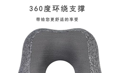 Travel Pillow - Pure Memory Foam Neck Pillow, Comfortable and Breathable Cover, Machine Washable, Airplane Travel kit with 3D Contoured Eye mask, earplugs and Storage Bag