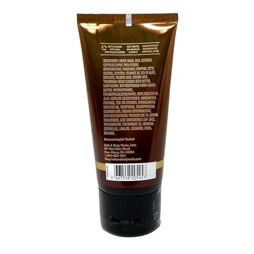 Bath & Body Works Men's Collection Mahogany Teakwood Body Cream and 3-in-1 Hair, Face & Body Wash Bundle with a Natural Oats Sample Soap - Travel Size
