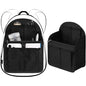 Sweetude 2 Pcs 7.9 x 4.8 x 11 Inch Mini Backpack Organizer Insert Small Shoulder Bag Divider for Rucksack Handbag Shoulder Bag Purse(Black) - color: Black