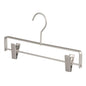 Premium Matte Silvery Aluminum Pants Clip Hanger 10 Pack, 12” Extra Smooth & Durable Metal Shirt Dress Aluminum Alloy Hanger,Clothing Support,Clothing Hang - style: Silver Pants Clip Hanger（10）
