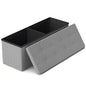 GLAXYFUR 43 Inches Folding Storage Ottoman Bench, Storage Chest, Footrest for Entryway, Living Room, Holds up to 660 lb, Light Grey - color: Light Grey