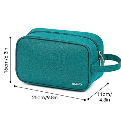 Narwey Travel Toiletry Bag for Women Traveling Dopp Kit Men Travel Bag for Toiletries Cosmetic Bag Makeup Bag Medicine Bag for Traveling (Teal) - color: A-Teal