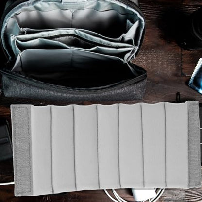 VOSAREA Camera Bag Dividers 2Pcs Shockproof Padded Insert for Camera Backpack Organizer Adjustable Bag Divider for Lens and Gear Protection 10.62 X 4.72 X 0.31 Inches - color: Grey