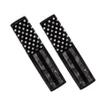 Black US Flag Automotive Seat Belt Cover 2-Pack Soft Car Safety Seat Belt Strap Shoulder Pad Easy to Install Universal Size Fit for Most Cars SUVs Trucks Vans - color: Black US Flag