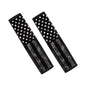 Black US Flag Automotive Seat Belt Cover 2-Pack Soft Car Safety Seat Belt Strap Shoulder Pad Easy to Install Universal Size Fit for Most Cars SUVs Trucks Vans - color: Black US Flag