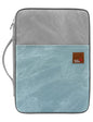 Document A4 Bag Case Waterproof Organizer Portfolio Office Travel Zipper Multi-Function Pouch - color: Blue Grey