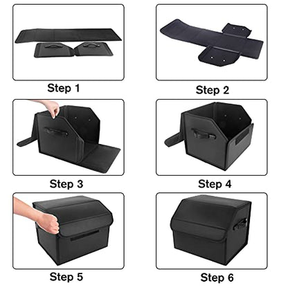 AUTOARK Multipurpose collapsible SUV Trunk Organizer - Car SUV Trunk Storage,AK-138 - size: L 13.78" x W 12.2" x H 11.42"