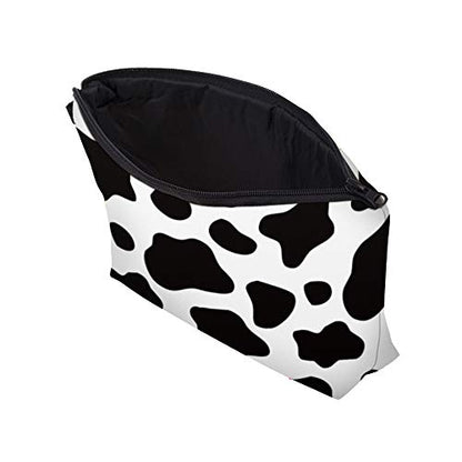 Cute Travel Makeup Bag Cosmetic Bag Small Pouch Gift for Women (Cow Print) - color: Cow Print