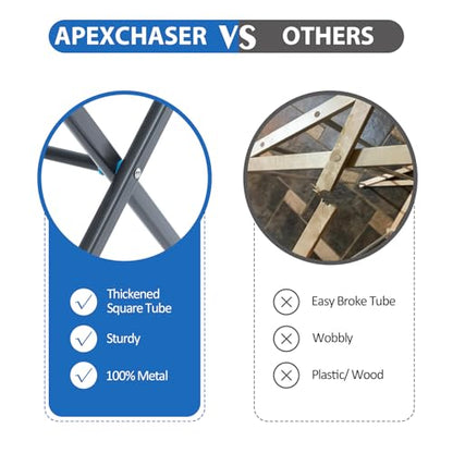 APEXCHASER Oversize Clothes Drying Rack, 3-Tier Drying Rack Clothing, Expandable Metal Laundry Drying Rack, Air Drying Rack, No Install, 24lb Capacity, 14.9" D x 29.3" W x 39.3" H, Graphite - color: Graphite