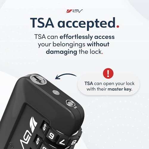 TSA Accepted Luggage Travel Lock, Set-Your-Own Combination Lock for School Gym Locker, Luggage Suitcase Baggage Locks, Filing Cabinets, Toolbox, Case (Black, 4 Pack) - color: Black, size: 4 Pack