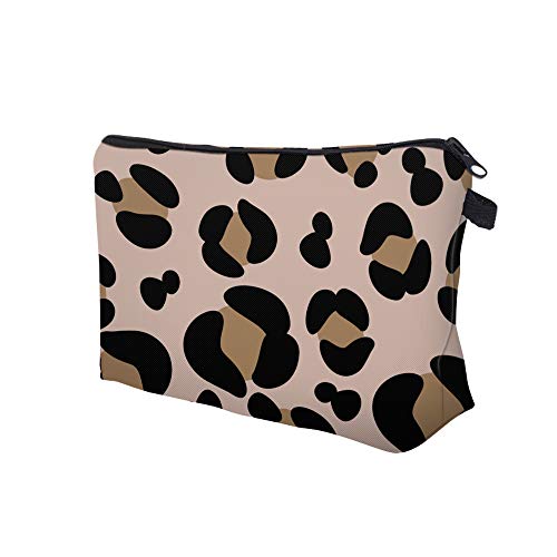 Cute Travel Makeup Bag Cosmetic Bag Small Pouch Gift for Women (Big Leopard) - color: Big Leopard