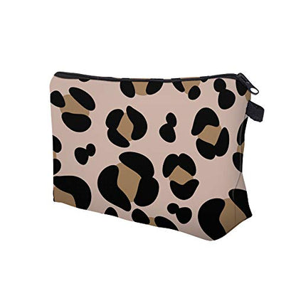 Cute Travel Makeup Bag Cosmetic Bag Small Pouch Gift for Women (Big Leopard) - color: Big Leopard
