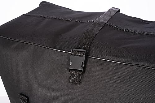 Extra Large Foldable Duffel Bag for Travel – Heavy-Duty Cargo Bag with Zippers & Reinforced Handles, TSA Approved, Water-Resistant, Security strap 36x27x16inch, load up to 120 lb - size: 36 inch