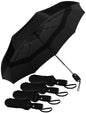 Repel Windproof Travel Umbrella - Compact & Withstands Winds up to 100MPH , Strongest Premium Auto Folding Umbrella for Rain and Sun - Durable, Light & Portable for Women & Men , Fits Backpack & Cars - color: Black - Travel Umbrella (4 Pack)