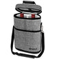 opux 2 Bottle Wine Carrier Tote, Insulated Leakproof Wine Cooler Bag, Wine Travel Bag for Picnic BYOB Beach, Portable Wine Bottle Carrying Case, Gift for Wine Lover Women Men Christmas, Heather Grey - color: Heather Gray