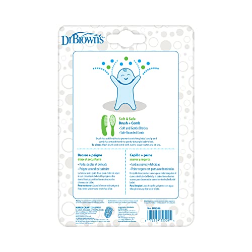 Dr. Brown's Soft and Safe Baby Brush + Comb - color: Baby Brush + Comb