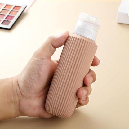 Mrsdry 16 Pack Travel Bottles for Toiletries, Large 6oz Silicone Travel Containers, Leak Proof Refillable Liquid Shampoo And Conditioner Travel Essentials - color: Apricot, size: Large